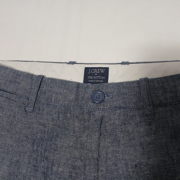J.Crew The Sutton Linen/ Cotton Blend Mens Pants. Size 34x32. - Picture 3 of 6